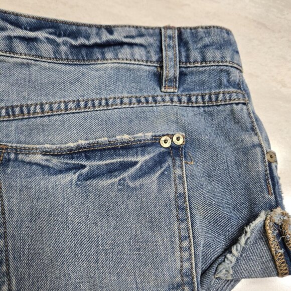 Free People Micro Booty Shorts Womens 27 Distressed Spring Break Festival Boho - Picture 10 of 13
